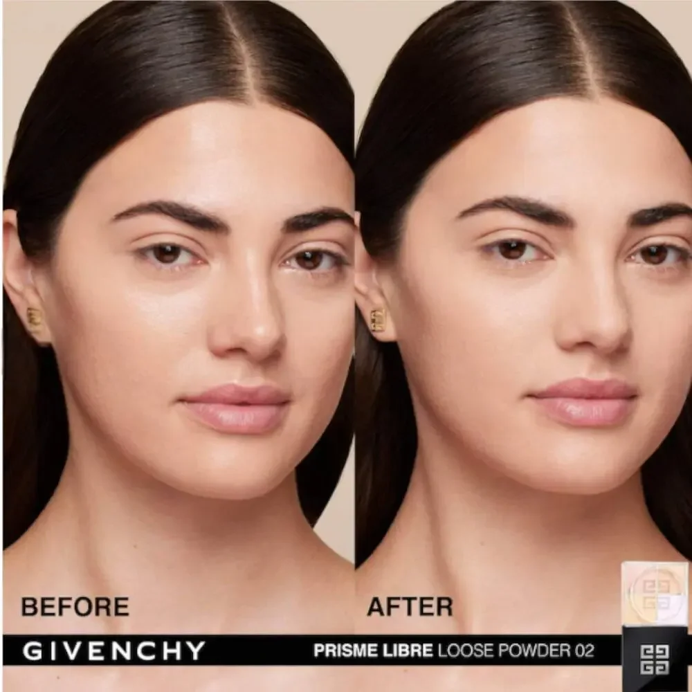 Givenchy $62 MSRP luminating & Color Correcting Loose Powder 02 Satin Blanc
